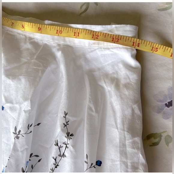 Floral Cottage Fairycore Large Pleated Flowy Skirt - Picture 15 of 16